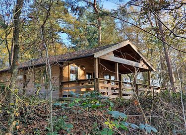 Ruime blokhut (4p) midden in het bos