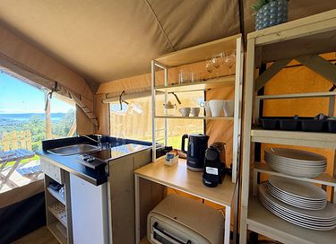 Glamping-Zelt mit Blick auf den See - 7