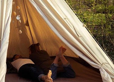 Meditatie en Yoga glamping in het bos - 15