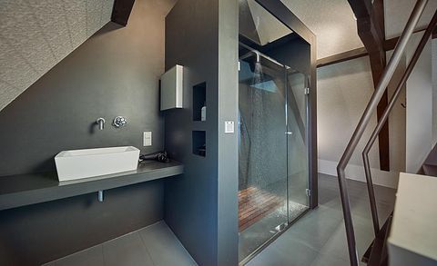 Modern vakantiehuisje met knusse open haard - 5