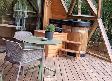 Luxe dome met Noors bad in de Ardennen - 18
