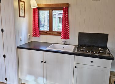 Cute shepherds hut with private hot tub in nature - 15