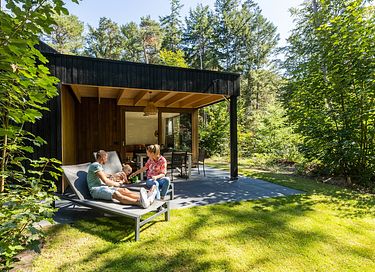 Wellness bungalow met uitzicht in het bos