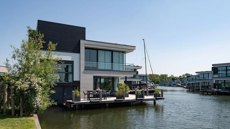 Water villa with swimming jetty in Zeeland - 1