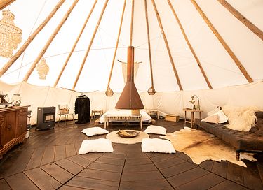 Slapen tussen de schapen in een tipi (5 pers) - 5
