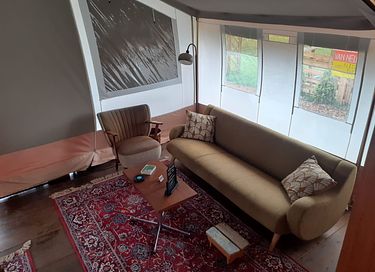 Safaritent XXL compleet in sixties stijl  - 5