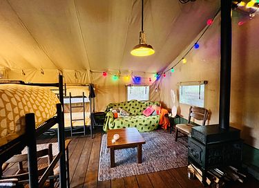 Safari tent for 8 people in eco-camping - 8