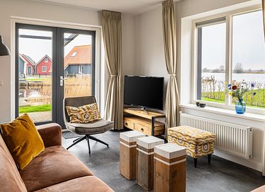 Vakantiehuis op waterrijk park in Friesland - 4