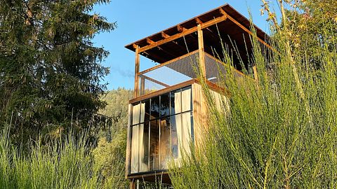Cabane dans les arbres de luxe avec terrasse sur le toit et espace bien-être - 3