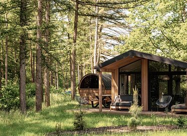 Natuurlodge (6p) in Duitsland met eigen sauna
