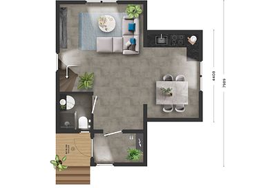 Detached vacation home with veranda - 10