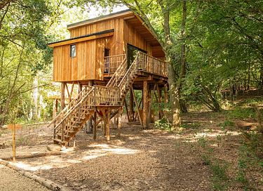 Cabane perchée romantique avec bain nordique  - 21