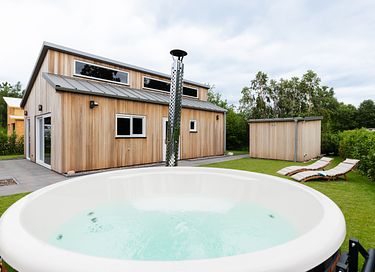 Modern vakantiehuis met hottub in Drenthe