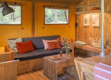Geräumiges Glampingzelt (7p) im Wald - 9