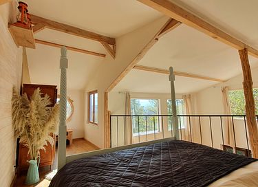 houten lodge met uitzicht op de Pyreneeën - 3