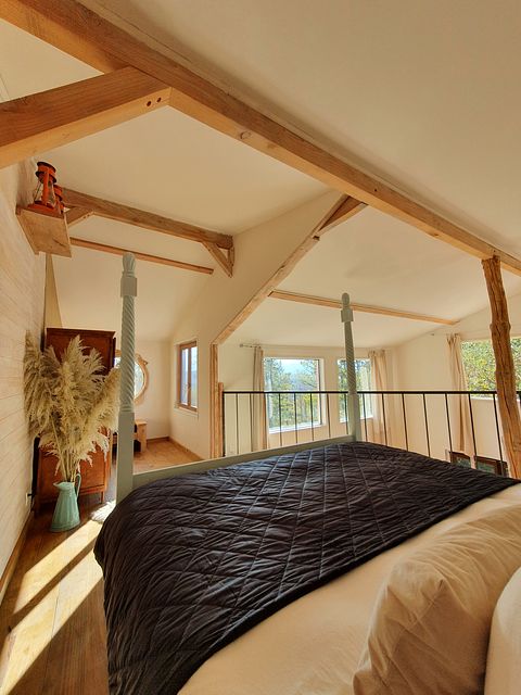 houten lodge met uitzicht op de Pyreneeën - 3