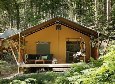 Luxury glamping tent (4 people) in the middle