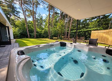 Wellnesshuis met jacuzzi en sauna