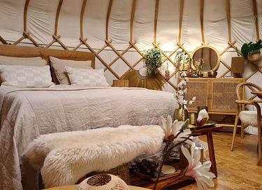 Luxe yurt met Bohemien chic interieur - 7