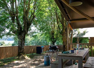 Luxe safaritent met sanitair voor 6 personen - 8