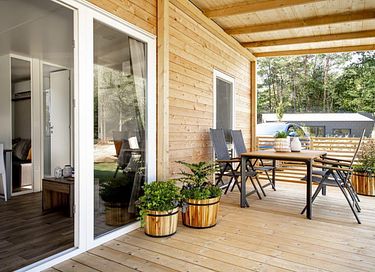 Chalet en bois avec jacuzzi (6p) - 10