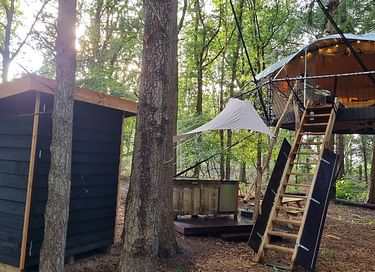 Unique glamping tent high among the trees - 7