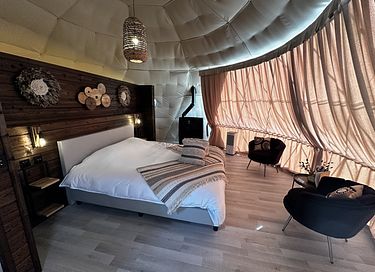 Glamping Dome mit privatem Whirlpool und Aussicht - 11