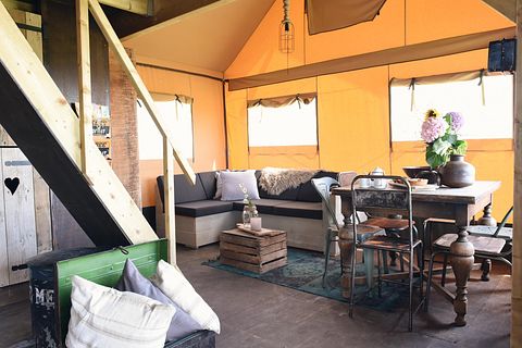 Geräumiges Glamping-Zelt mit Dusche an der Küste - 3