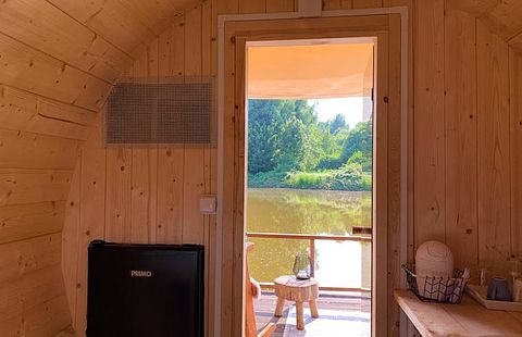 Tiny House mit Terrasse über dem Wasser - 5