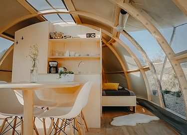 Grote glamping tent met panoramadak  - 4