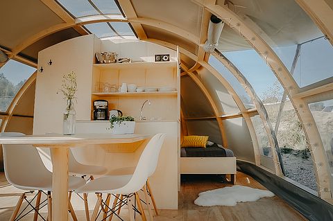 Grote glamping tent met panoramadak  - 4