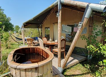 Glamping met privé hottub - 6