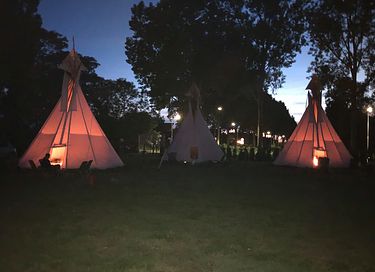 Tipi tent in een natuurlijke omgeving - 6