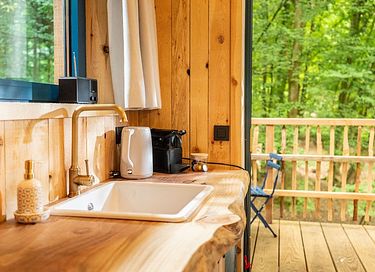 Cabane perchée romantique avec bain nordique  - 15