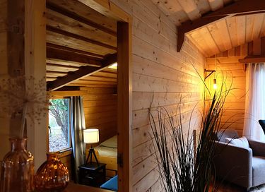 Maison dans la forêt en bois avec jardin spacieux - 11