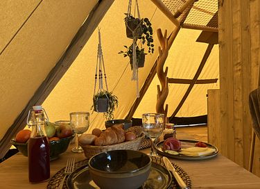Tipi-Übernachtung mit Hottub - 8