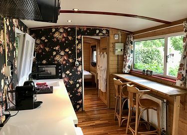 Charmante pipowagen met privé Hottub - 10