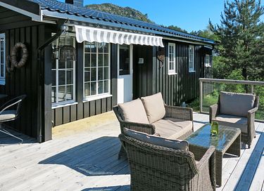 Houten huisje met rivierzicht - 14