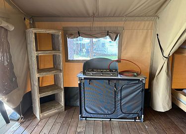 6-person glamping tent in the forest in Belgium - 6