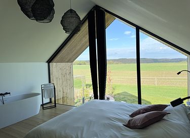 Lodge met panoramisch bad en privé hottub - 28