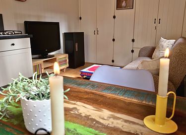 Cute shepherds hut with private hot tub in nature - 12