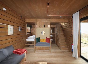 Ferienwohnung aus Holz mit Jacuzzi (8p) - 7