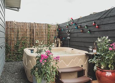 Luxe Tiny house met jacuzzi aan het water - 9