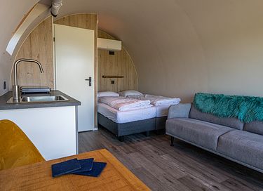 2-persoonslodge met weids uitzicht in Drenthe - 4