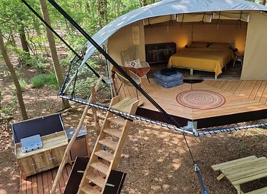 Unique glamping tent high among the trees - 3