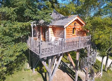 Sleeping Among the Tree Tops in a Wooden Castle