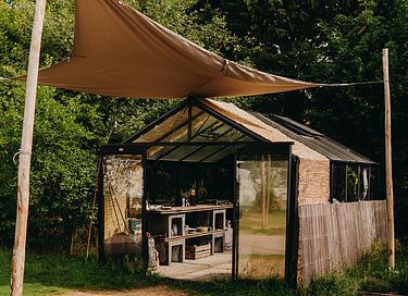 Houten Glamping Pod met eigen Hottub - 24