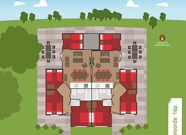 Ruime groepsaccommodatie (16p) op de Veluwe - 11