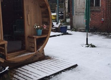 Romantisch overnachten in pipowagen met sauna - 32
