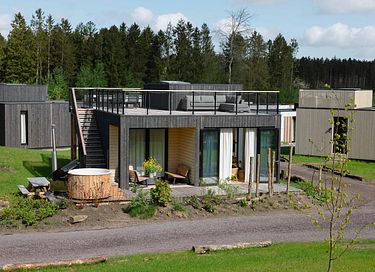Tiny House met uniek dakterras en hottub